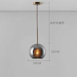 Honeycomb Pendant Light - Elegant Hanging Bulb Fixture
