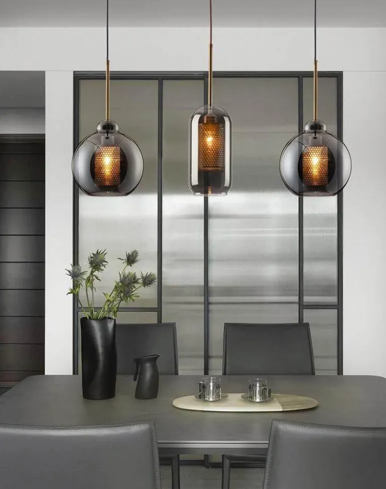 Honeycomb Pendant Light - Elegant Hanging Bulb Fixture