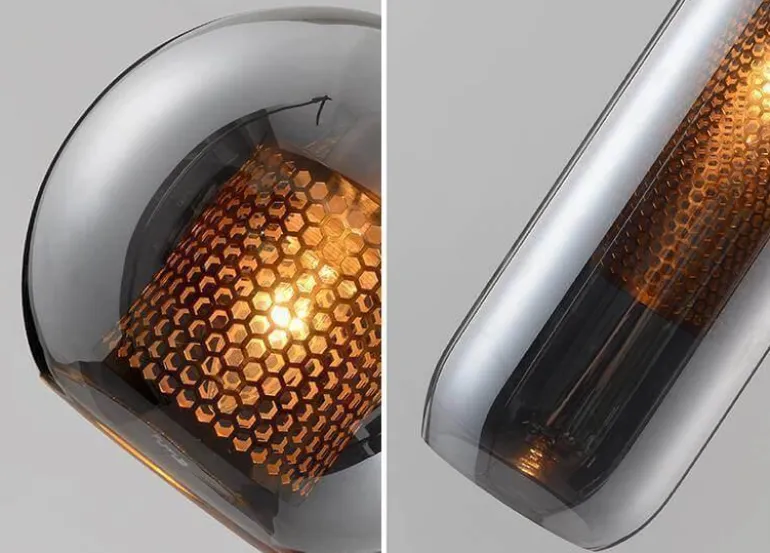 Honeycomb Pendant Light - Elegant Hanging Bulb Fixture