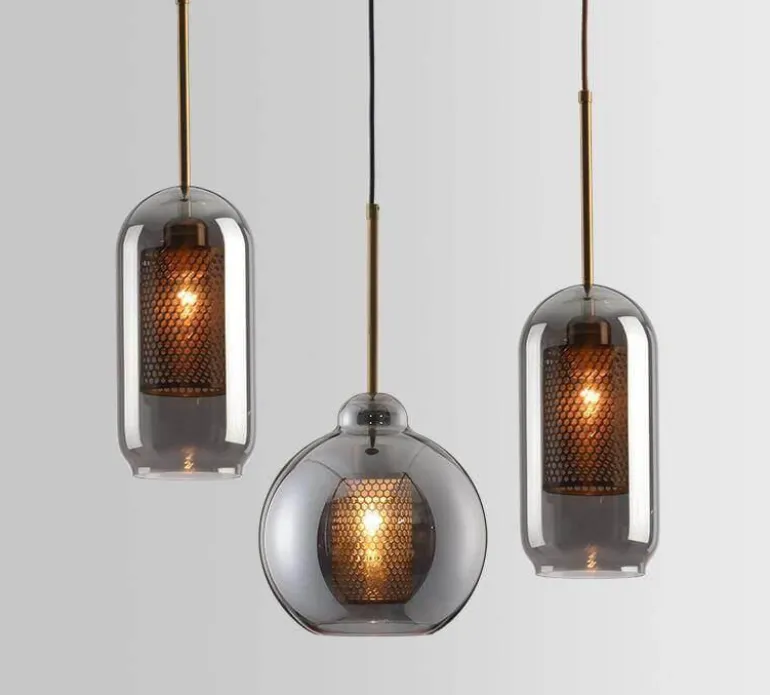 Honeycomb Pendant Light - Elegant Hanging Bulb Fixture