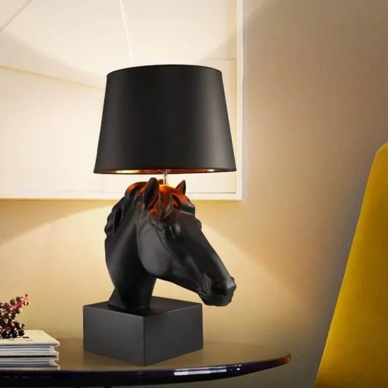 Horse Head Desk Lamp - Unique Equestrian Home Decor