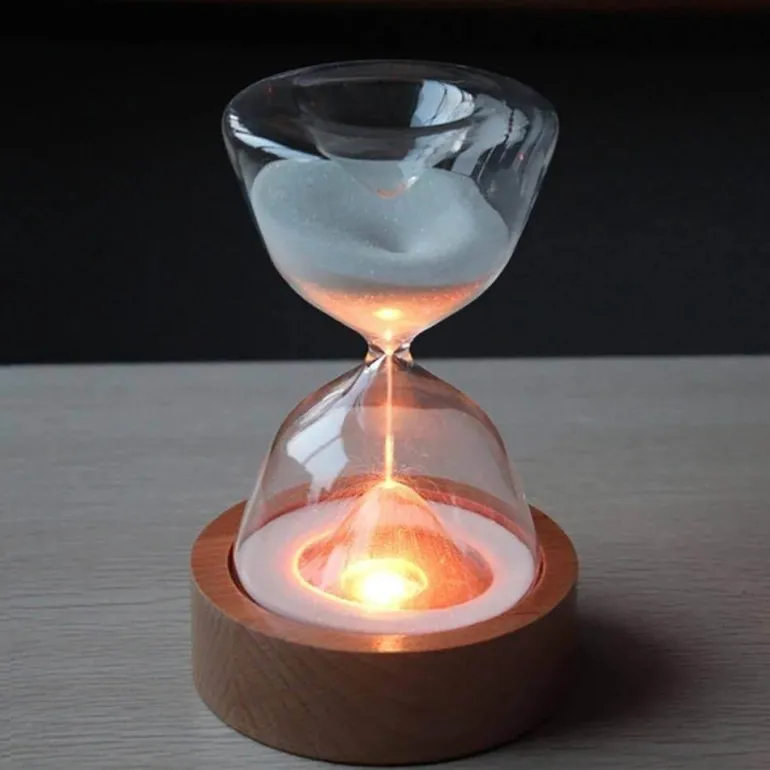 Hourglass Night Lamp - Decorative Bedside Light