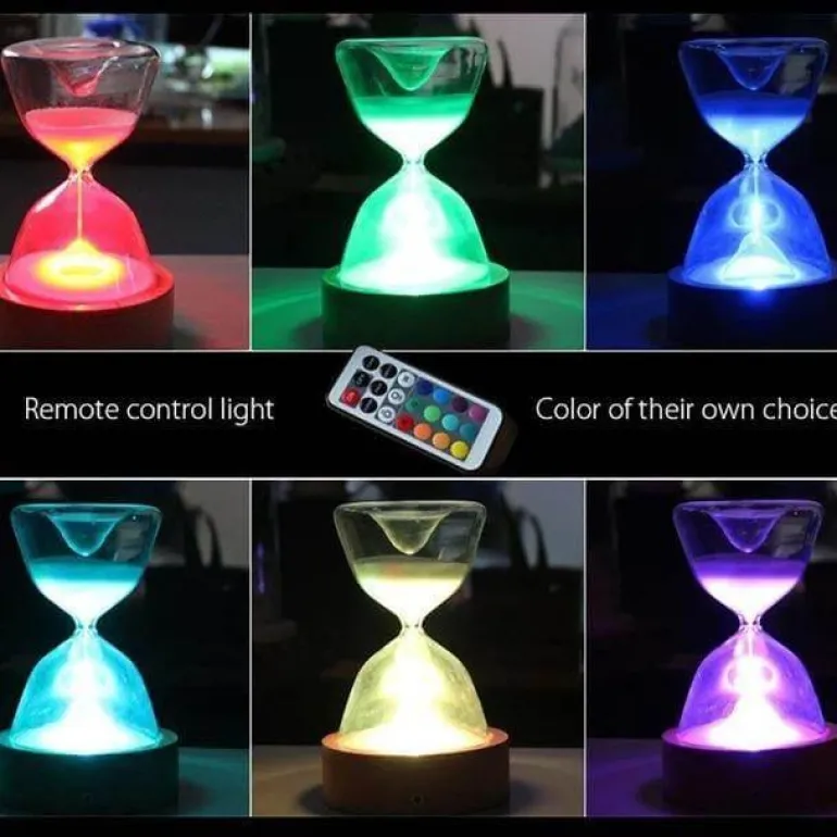 Hourglass Night Lamp - Decorative Bedside Light