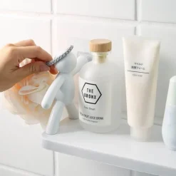 Human Figure Wall Shelf - Punch-Free Bathroom Organizer