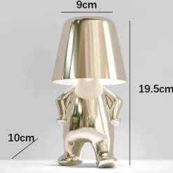 Humanoide Harz-Touch-Lampe - Buntes süßes Nachtlicht