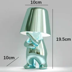 Humanoide Harz-Touch-Lampe - Buntes süßes Nachtlicht