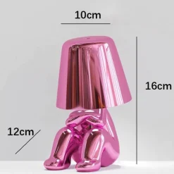 Humanoide Harz-Touch-Lampe - Buntes süßes Nachtlicht