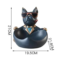 Hundestatue aus Kunstharz – einzigartige Wohndekoration, Skulptur, Geschenk für Hundeliebhaber