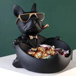 Hundestatue aus Kunstharz – einzigartige Wohndekoration, Skulptur, Geschenk für Hundeliebhaber