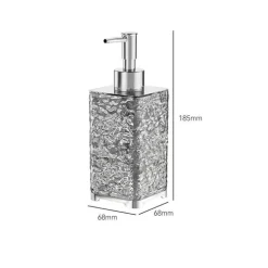 Ice Pattern Soap Dispenser - Decorative Bathroom Accessory