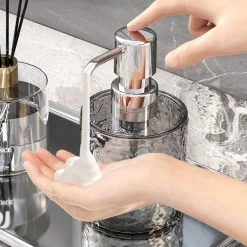 Ice Pattern Soap Dispenser - Decorative Bathroom Accessory