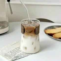 Iced Latte Coffee Tumbler - Vielseitiger Heiß-/Kaltgetränkebecher aus Glas
