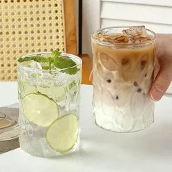 Iced Latte Glas Kaffeetasse - Klarer Saftbecher