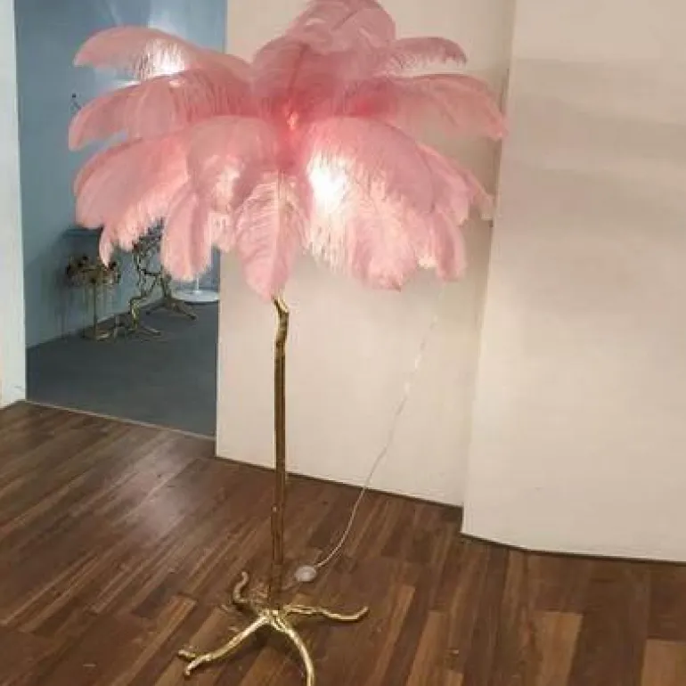 Icelandic Feather Tree Lamp - Elegant Home Decor Accent