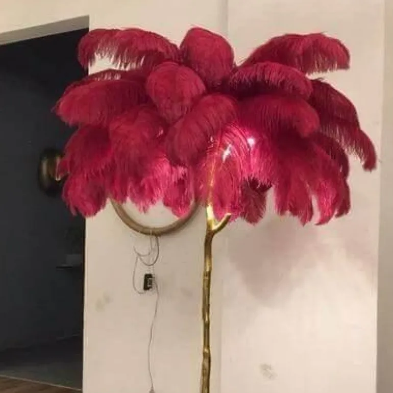 Icelandic Feather Tree Lamp - Elegant Home Decor Accent