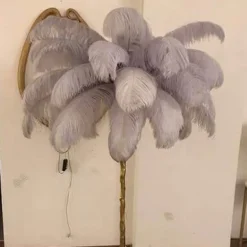 Icelandic Feather Tree Lamp - Elegant Home Decor Accent