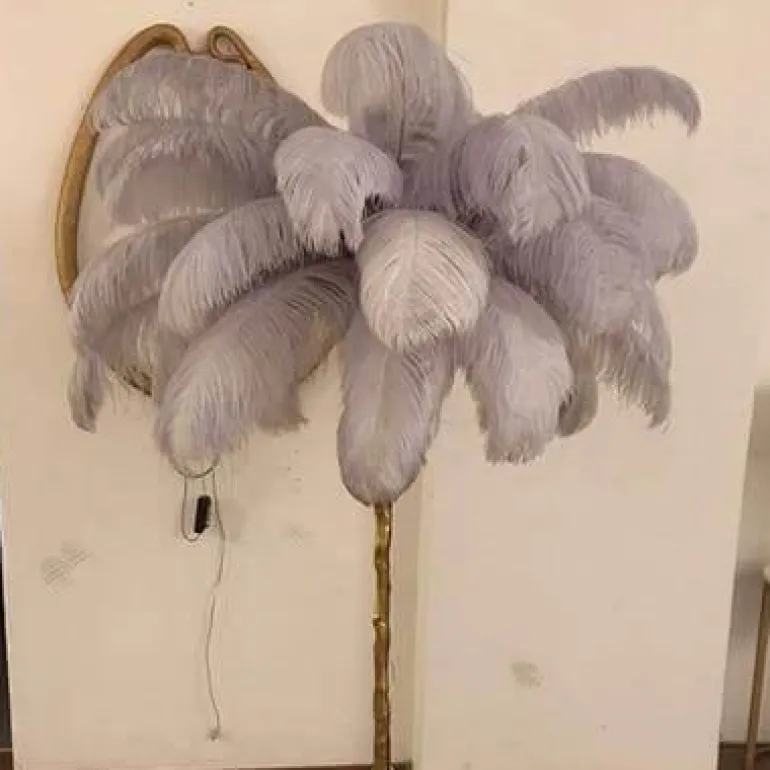 Icelandic Feather Tree Lamp - Elegant Home Decor Accent