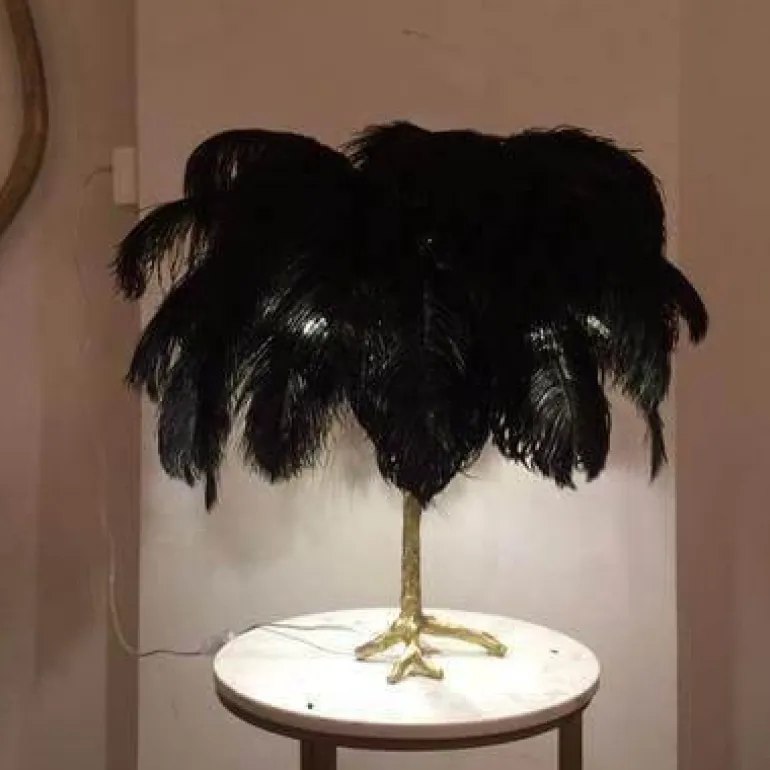 Icelandic Feather Tree Lamp - Elegant Home Decor Accent