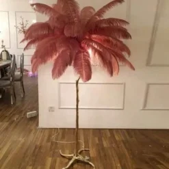 Icelandic Feather Tree Lamp - Elegant Home Decor Accent