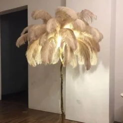 Icelandic Feather Tree Lamp - Elegant Home Decor Accent