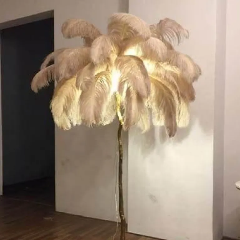 Icelandic Feather Tree Lamp - Elegant Home Decor Accent