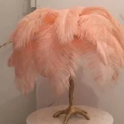 Icelandic Feather Tree Lamp - Elegant Home Decor Accent