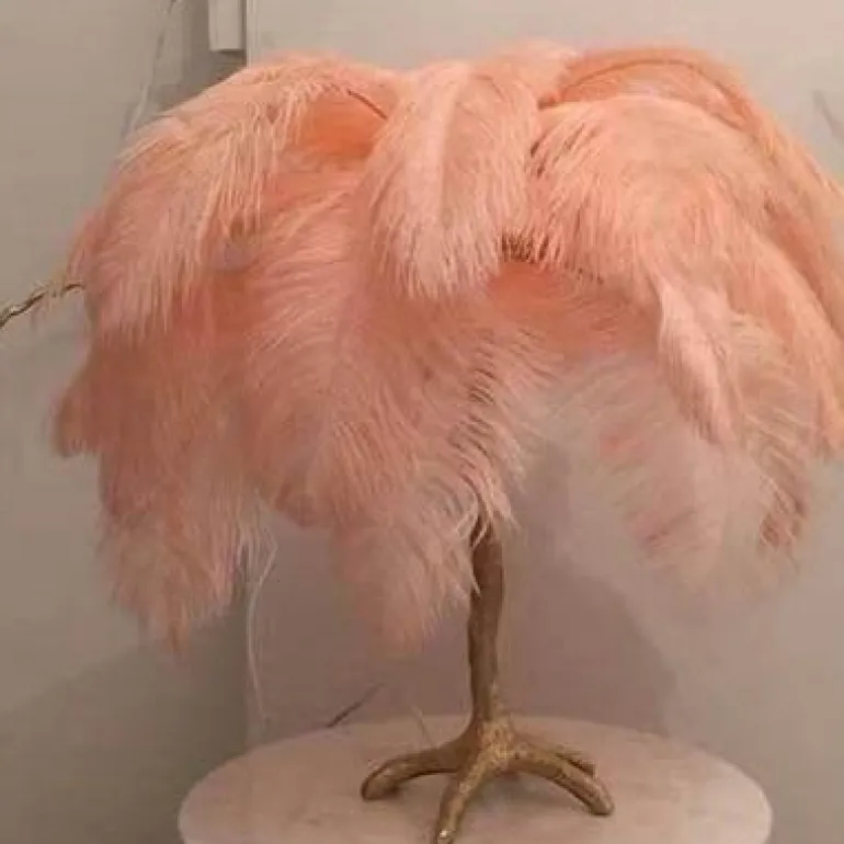 Icelandic Feather Tree Lamp - Elegant Home Decor Accent
