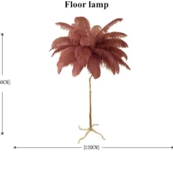 Icelandic Feather Tree Lamp - Elegant Home Decor Accent