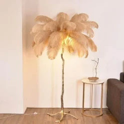 Icelandic Feather Tree Lamp - Elegant Home Decor Accent