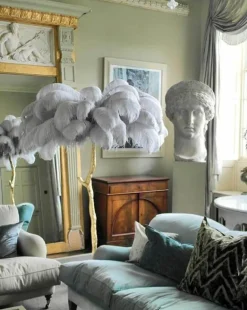 Icelandic Feather Tree Lamp - Elegant Home Decor Accent