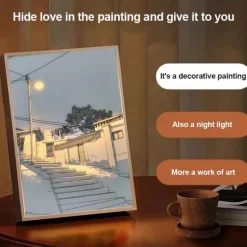 Im Dunkeln leuchtendes Nachtlicht – Leuchtende Wanddekoration