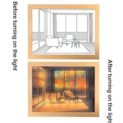 Im Dunkeln leuchtendes Nachtlicht – Leuchtende Wanddekoration