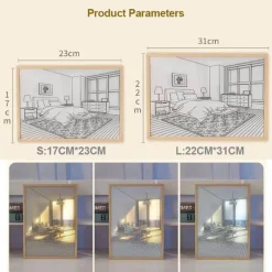Im Dunkeln leuchtendes Nachtlicht – Leuchtende Wanddekoration