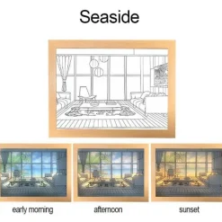 Im Dunkeln leuchtendes Nachtlicht – Leuchtende Wanddekoration