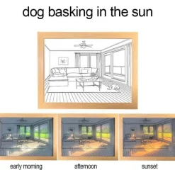 Im Dunkeln leuchtendes Nachtlicht – Leuchtende Wanddekoration