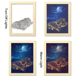 Im Dunkeln leuchtendes Nachtlicht – Leuchtende Wanddekoration