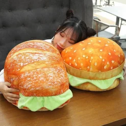 2-in-1 Hamburger Kissen Sitzkissen - Bequemes multifunktionales Stuhlzubehör