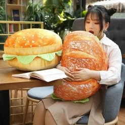 2-in-1 Hamburger Kissen Sitzkissen - Bequemes multifunktionales Stuhlzubehör