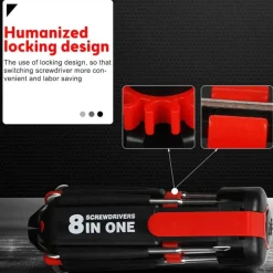 8-in-1 LED Screwdriver Multi-Tool - Bright Utility Tool