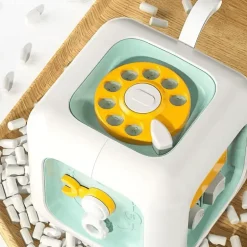 6-in-1 Montessori Busy Cube – Pädagogisches Sensorikspielzeug für Kleinkinder