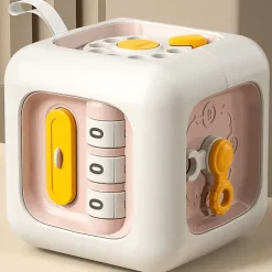 6-in-1 Montessori Busy Cube – Pädagogisches Sensorikspielzeug für Kleinkinder