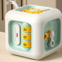 6-in-1 Montessori Busy Cube – Pädagogisches Sensorikspielzeug für Kleinkinder