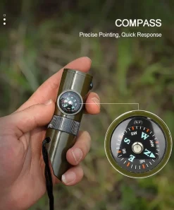 7-in-1-Überlebenswerkzeug – Tragbare Camping-Mehrzweckausrüstung