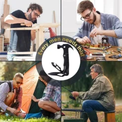 14-in-1-Camping-Multifunktionswerkzeug aus Edelstahl – Tragbares Allzweckwerkzeug für den Außenbereich