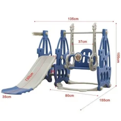 Indoor-Spielplatz-Rutschenset für Kinder – Multifunktionales Spielgerät