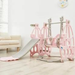 Indoor-Spielplatz-Rutschenset für Kinder – Multifunktionales Spielgerät