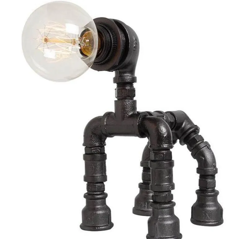 Industrial Dog Table Lamp - Puppy Pet Decor