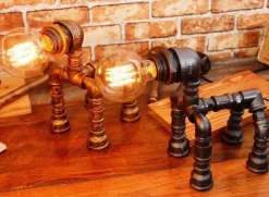 Industrial Dog Table Lamp - Puppy Pet Decor