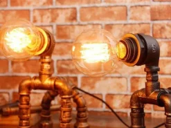 Industrial Dog Table Lamp - Puppy Pet Decor