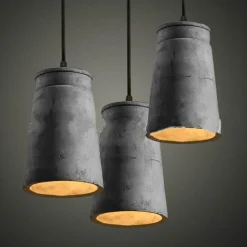 Industrial Hanging Light Fixture - Vintage Retro Loft Droplight